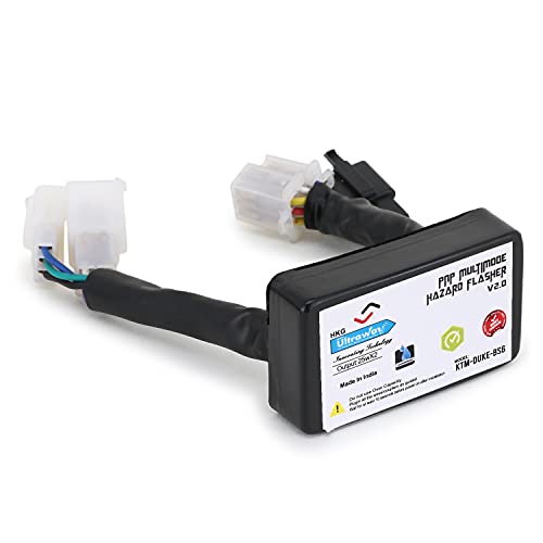 Image of KTM Duke-BS6 Plug N Play (PNP) Hazard Module /Adapter Light /Flasher Compatible | Waterproof | 24 Different Flashing Patterns | 2 Year Warranty