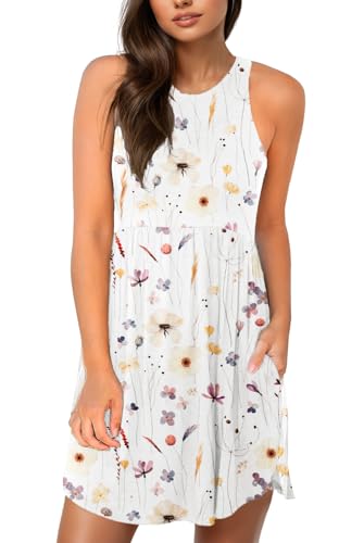 Image of HiMONE Vacation Dresses for Women 2025 Summer Dress Women's Casual Sundresses Casual Beach Petite Sun Dress XS-2XL