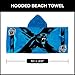 Northwest Carolina Panthers NFL Cross Out Youth Hooded Micro Fiber Towel 22 x 51 Inches