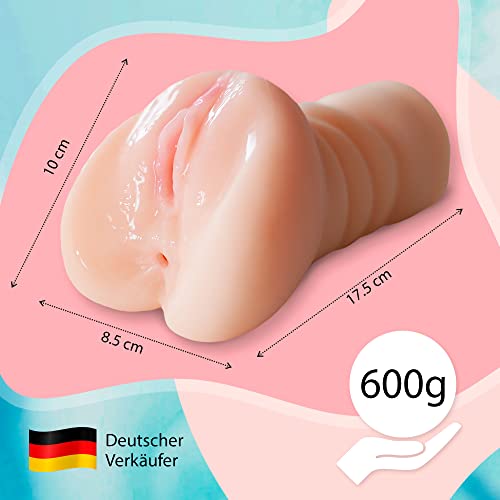 Loveheart Realistischer Masturbator für Männer Taschenmuschi realistisch groß Sexspielzeug Mann Pussy Masturbieren 3D Vagina Erotik Mastrubrator, Hautfarbe – Bild 5