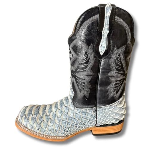 Image of Men's Alex Western Cowboy Boots Square Toe Pull On
