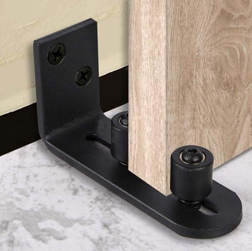 2 PCS Schiebetürsystem Laufschiene Bodenführung Schiebetür: Nizirioo 8-in-1 Schiebetürsystem Schiebetür Bodenführung Schiebetürführung Bodenführung Wand Perfekt für alle Schiebetüren mit Handsch