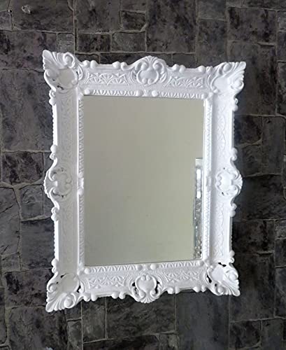 Marco de fotos barroco blanco 56 x 46 cm Prunk marco con cristal protector antiguo marco 3049 blanco