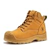 ROCKROOSTER Work Boots for Men, Composite toe Boots, 6 Inch, Side Zipper, Slip Resistant, ASTM F2413-18, Industrial & Construction Work Boots EH AK659