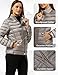 wantdo Women's Spring Light Jackets Packable Short Down Jacket (Khaki, Medium)