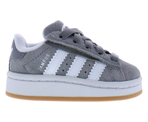 Image of adidas Campus 00s CF EL Infant /Toddler Shoes Size 10, Color: Grey /White /Gum-Grey