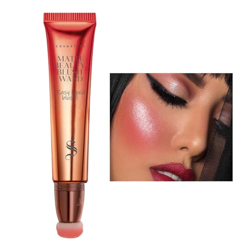 Rubor de rubor para las mejillas, el de contorno de la nariz - Blush Beauty Wand Multipurso Contouring Pen - Contorno líquido Stick Pequeño Ligero Facial Blusher para mujeres adultas Hombres