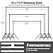 Backdrop Stand 10 x 7.5 FT for Photography Studio, Adjustable Photo Backdrop Stand Kit for Parties, Background Stand with Sandbags, Spring Clamps, Carrying Bag