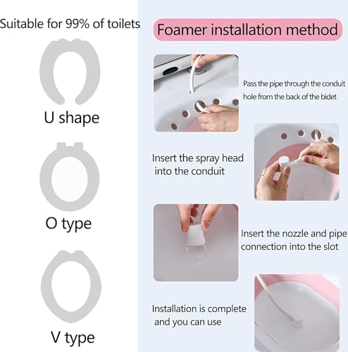 Image of Foldable Sitz Bath Tub for Toilet Seat with Flusher - Postpartum Recovery & Hemorrhoid Relief Basin | Portable Sitz Bath Bowl for Pain Relief, Hygiene & Therapy Use