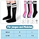 DECOVICI Kinder Fußballsocken für Mädchen und Jungen 4 Paar, Kniestrümpfe Fussball Socken für Kinder, Lange stutzen kinder fußball für 3-13 Jahre Rugby Tägliches(3-6Jahre,4Schwarz)