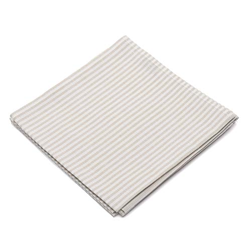 LinenMe Set of 4 Napkins Beige Linen Cotton Jazz, 18 x 18