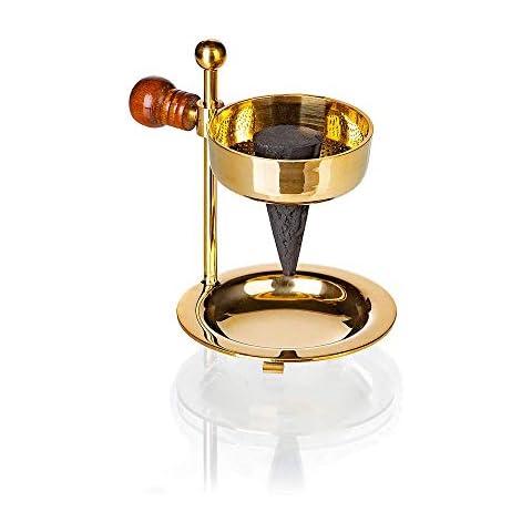 Crottendorfer Räucherkerzen - Quemador de incienso de latón regulable en altura Cover