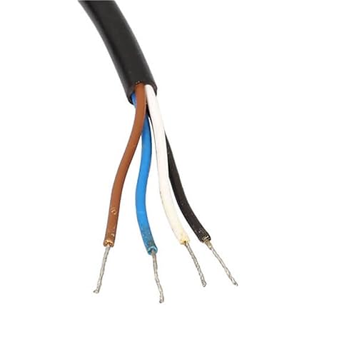 Miniatura 27 de Elecbee Cable M12 A-Code Conector recto de cabeza hembra individual Cable eléctrico de enchufe de aviación (cable de 5 pines 1.5M/4.9 pies) Cable