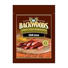 LEM Products Backwoods Chili Lime Snack Stick Seasoning, Ideal for Wild Game and Domestic Meat, Seasons Up to 5 Pounds of Meat, 3.8 Ounce Packet