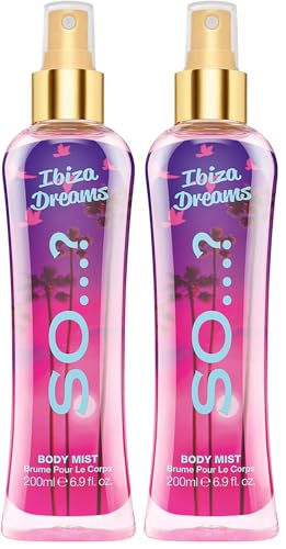So…? Summer Escapes Womens Ibiza Dreams Body Mist Fragrance Spray 200ml (Pack of 2)