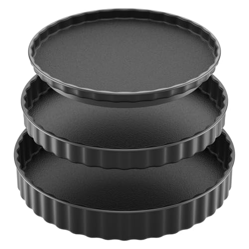 Priksia Drehteller Organizer, 3 Stück Drehplatte Kühlschrank Organizer (26cm+24cm+22cm), 360° Lazy Susan Drehbares Gewürzregal, Küchen Organizer Gewürzregal Drehbar für Küche,Kühlschrank,Schrank