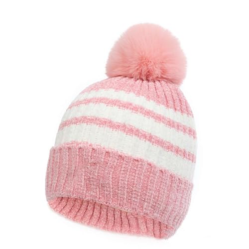 Kids Winter Beanie Hat Scarf Gloves Set Knit Thick Warm Fleece Lined Thermal Sets for Boys Girls 2-10 Years3