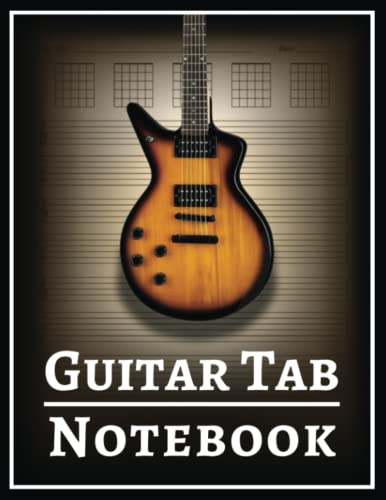 Guitar Tab Notebook: Blank Guitar Tablature Sheet - Manuscript Paper Book - Music Notebook with Staff Paper - Guitar Song Writing Journal with Stave Lines and Chord Boxes (Brown Edition)