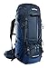 Tatonka Yukon 50+10 Women - Trekkingrucksack für Frauen - Mit Frontzugriff, verstellbarem Rückensystem, extra Bodenfach, Regenhülle und 60 Liter Volumen (navy/darker blue)