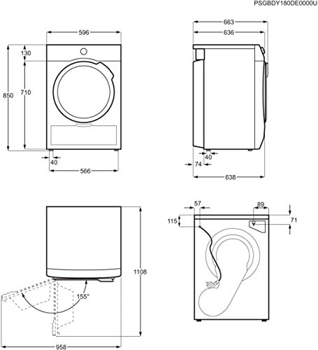 AEG-T7DBK860Z-Secadora-con-Bomba-de-Calor-de-Libre-Instalacion-8-Kg-Serie-7000-Motor-Inverter-8-Ciclos-de-Secado-Programa-Rapido-Panel-de-control-LCD-Puerta-XL-Plateada-Blanca-A