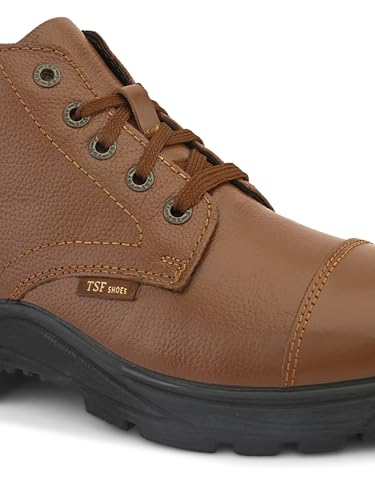 Image of TSF Tan Genuine Leather Police Boot