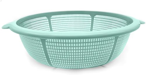 CABLEPELADO - Escurridor verduras plastico 31 cm - Escurridor pasta - colador - escurre agua - libre de BPA - apto Lavavajillas (verde)