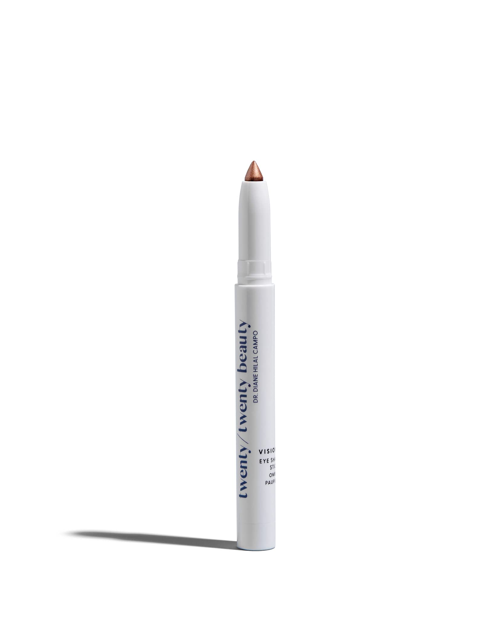 twenty/twenty beauty Visionary Eye Shadow Stick – Shimmer Cream Eye Shadow Pencil - Safe for Sensitive Eyes - Ophthalmologist Developed – Vegan, Cruelty-Free, Clean Ingredients (Rose Colored Glasses)