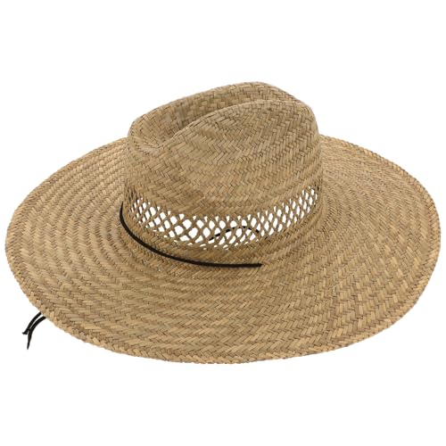 Chapeau de paille large bord Tofficu style cowboy rustique et léger