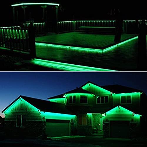 Homeleo Green LED Strip Lights Battery Powered, Remote 3M 90 Led Self-Adhesive Battery LED Light Strip for ST Patricks Day Halloween Accessories Costume Golf Cart Bicycle Stroller Safety Lights