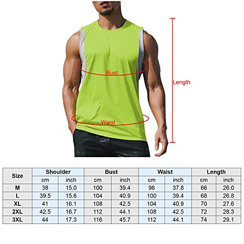 Moochy Colete esportivo masculino de secagem rápida respirável com emenda para a pele, camiseta espo