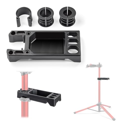 Feedback Sports | Compact Tool Tray | Universal Bike Repair Stand Organizer with 7 Tool Slots, Fluid Bottle Bay & 25 lb Capacity | Fits Pro Mechanic HD, Pro E-Lift & More