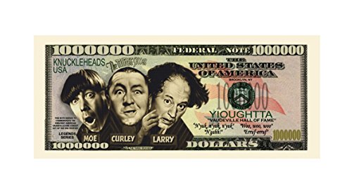 Billet Three Stooges pour vitrine de collectionneur avec pochette rigide