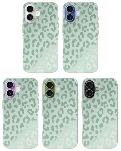 Coque iPhone 10 motif léopard bleu esthétique pour femmes - 6