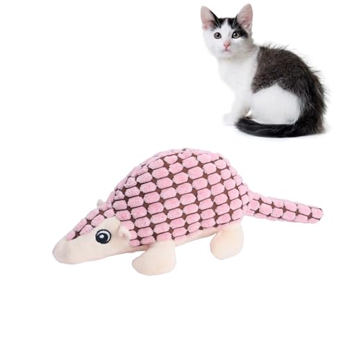 猫ネズミのおもちゃ ぬいぐるみ 鳴き声おもちゃ 注意を引き 自分のおもちゃを娯楽し 気晴らし 追いかけ 知育 咀嚼おもちゃ 豊満 丈夫 堅固 耐摩耗 耐噛ペットおもちゃ 犬おもちゃ 迫真ペットおもちゃ センザンコウのおもちゃ (ピンク)