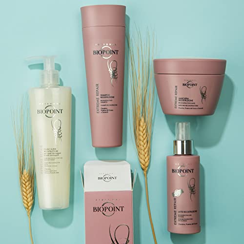 Biopoint Dry & Damaged Hair Shampoo For Women - Extreme Repair Protein Shampoo For Strengthening Hair - Reconstructing Hair Repair Shampoo For Damaged Hair - Shampoo Ricostruzione Extreme Repair #TOP4