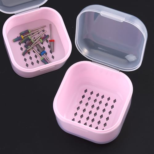 Catálogo de Utensilios de limpieza y esterilización para comprar online. 43 SUTOKAKA Esterilizador de Uñas, Contenedor de Plástico Desinfectante para Accesorios de Manicura, Bandeja Esterilizadora Portátil para Brocas de Uñas con Colador, Bandeja de...