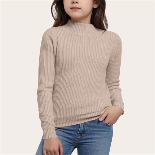 Girls Sweaters Turtleneck Long Sleeve Pullover Casual Fall Tops Fashion Cute Kids Knit Sweater Trendy Teen Clothes4
