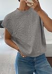 PRETTYGARDEN Women's 2026 Spring Sweater Vest Trendy Flower Knit Short Sleeve Cute Pullover Tank Tops Summer Fashion Clothing