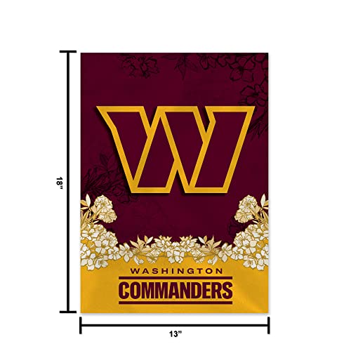 Image of Rico Industries NFL Standard /Primary 13 inch x 18 inch Double Sided Garden Flag - Great Gift for Men, Women, & Fans