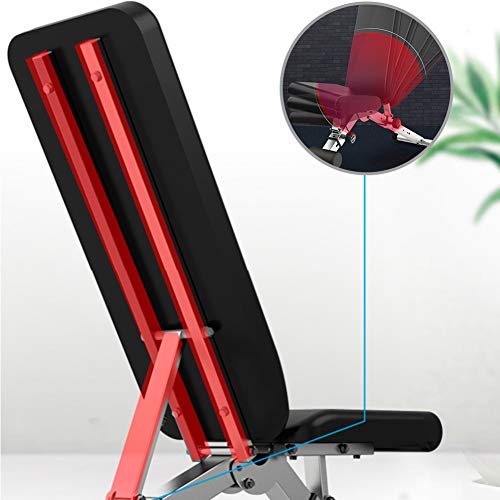 Adjustable Bench, Fitness Training Weight Bench Adjustable for Full Body Workout- Multi-Purpose Foldable Incline/Decline Bench Press (Black) - Home Fitness Guru Adjustable Bench, Fitness Training Weight Bench Adjustable for Full Body Workout- Multi-Purpose Foldable Incline/Decline Bench Press (Black) - Image 3