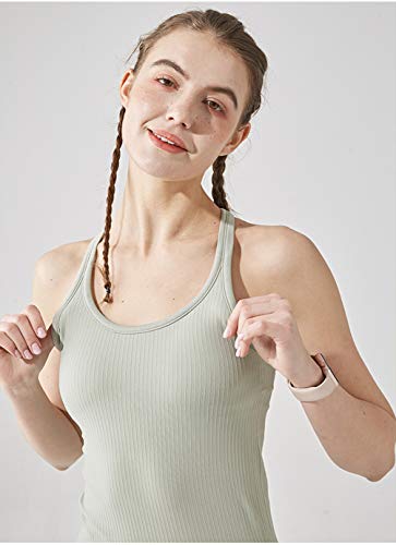 Image of sphinx cat Yoga Racerback Tank Top for Women with Built in Bra,Women's Padded Sports Bra Fitness Workout Running Shirts