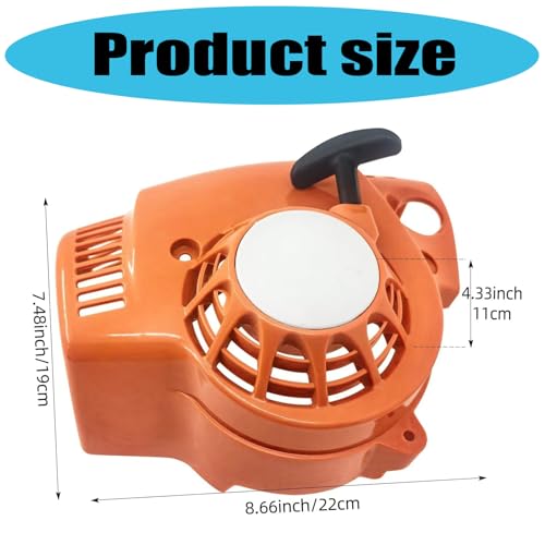 Poulie de démarrage à rebond robuste pour équipement de jardin commercial en matériaux résistants