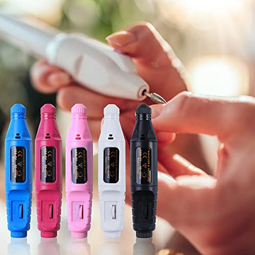 Elektrische Nagelvijlen, Professionele Nagelboor Met 6 Boren, Draagbare 20000 RPM Instelbare Snelheid Nail Art Tool… - Afbeelding 4