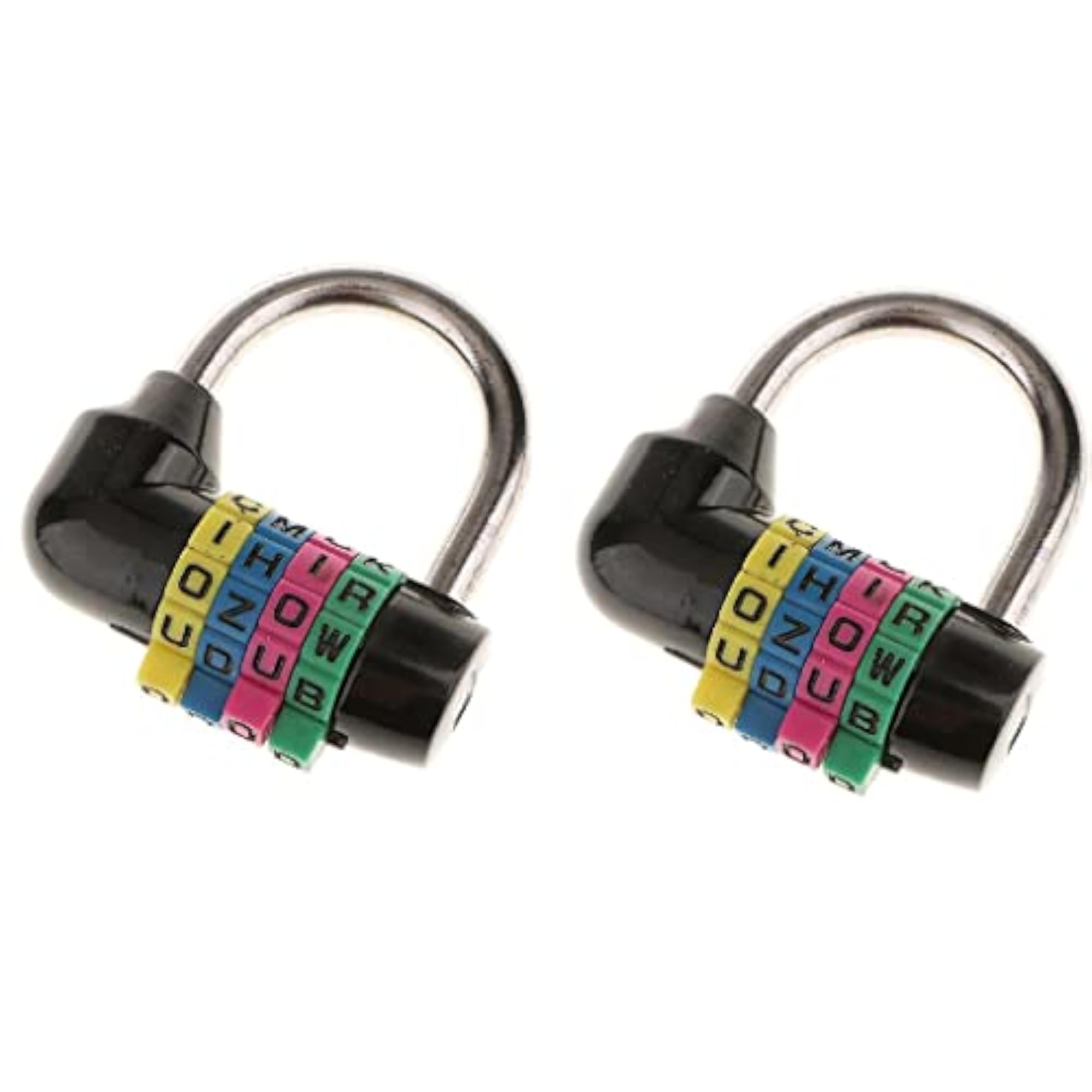 2 Pieces 4 Digit Dial Combination Padlock