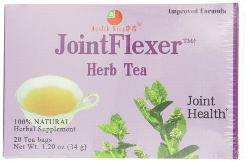 Health King Jointflexer Herb Tea, Teabags, 20-Count Box (Pack of 4)