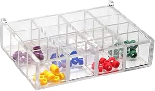 AmeriCan Goods Dental Color Code Ring Dispenser Acrylic, Clear 16 Hole for Organizing Dental Silicone Orthodontic Color-Code Rings