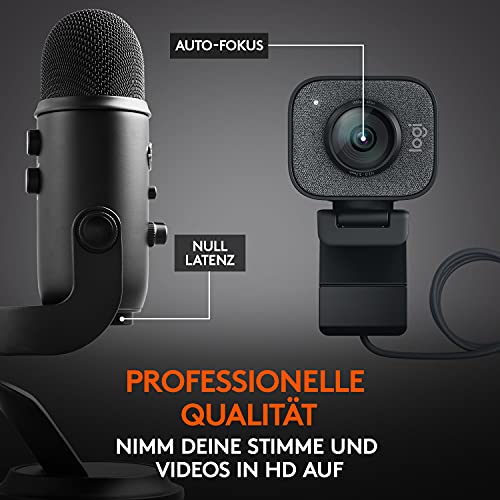 Blue Microphones Yeti Professionelles USB-Mikrofon + Logitech StreamCam – Live-Streaming-Webcam – Bild 5