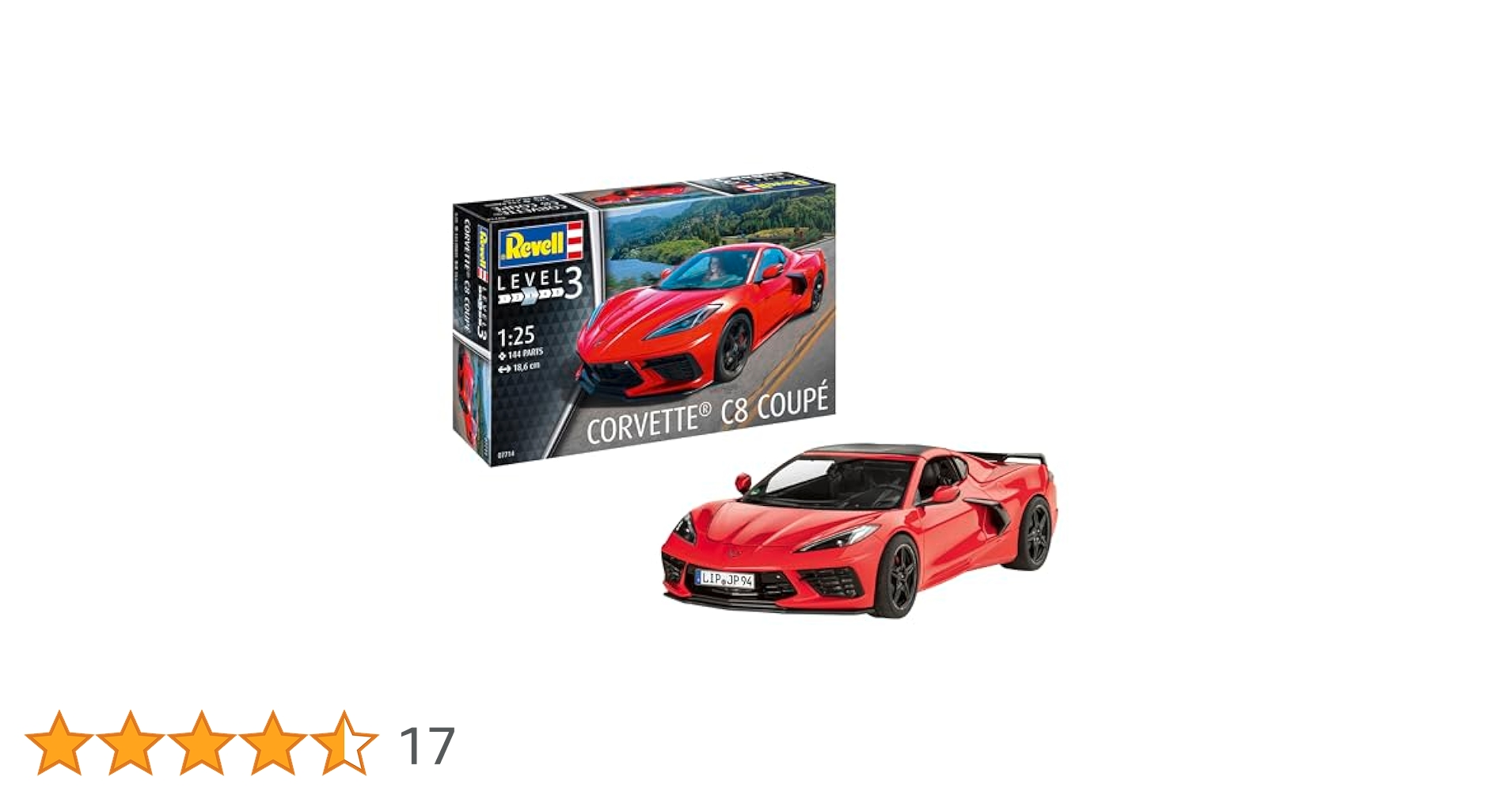 Amazon | ドイツレベル 1/25 コルベット スティングレイ C8