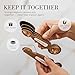 Copper Measuring Spoons Set with Leveler – 8-Piece Double-Sided Nesting Magnetic Measuring Spoons, Stackable & Spice Jar Friendly – Stylish Copper Kitchen Accessories and Decor for Baking and Cooking