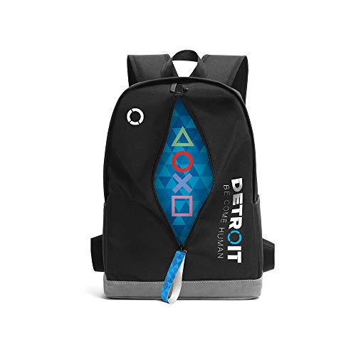 BESTHOO Detroit Become Human Mochila de Negocios para Niño y Niña Casual Mochilas Mujeres y Hombres Popular Mochila de Viaje Moda Mochila para Deportes al Aire Libre Mochila Casual